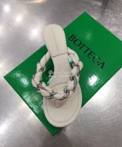 Replica Bottega Veneta BV Dot Sandals 659002 White 2