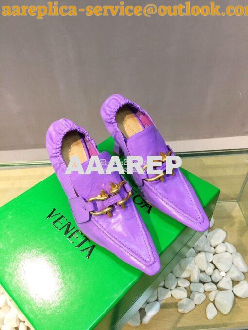 Replica Bottega Veneta BV Madame Pumps 651359 Purple 5