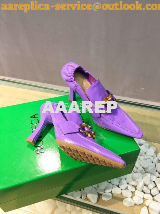 Replica Bottega Veneta BV Madame Pumps 651359 Purple 6