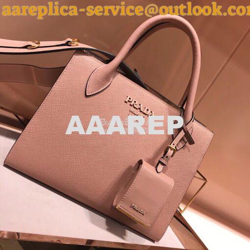 Replica Prada Monochrome Saffiano leather bag 1ba156 Powder Pink