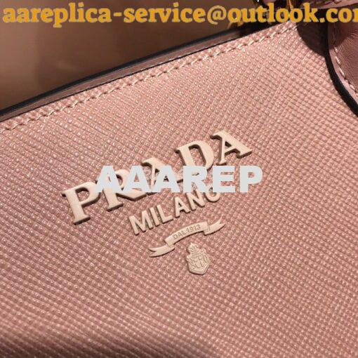 Replica Prada Monochrome Saffiano leather bag 1ba156 Powder Pink 3