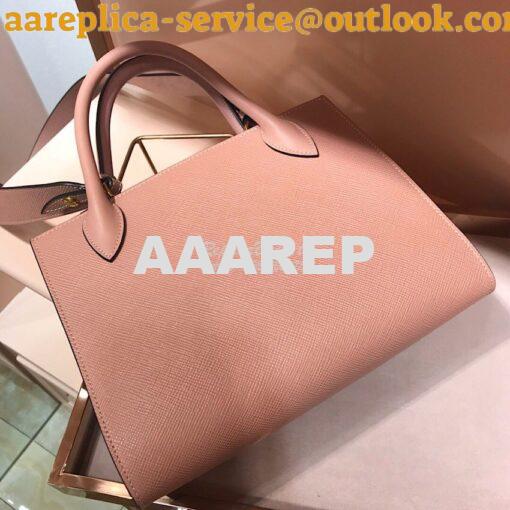 Replica Prada Monochrome Saffiano leather bag 1ba156 Powder Pink 4