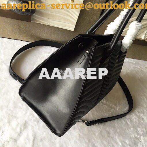 Replica Prada Diagramme Leather Handbag 1BA165 Black 6