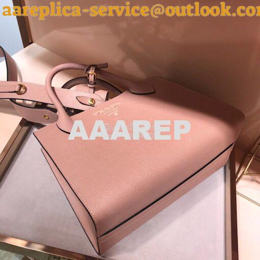 Replica Prada Monochrome Saffiano leather bag 1ba156 Powder Pink 5