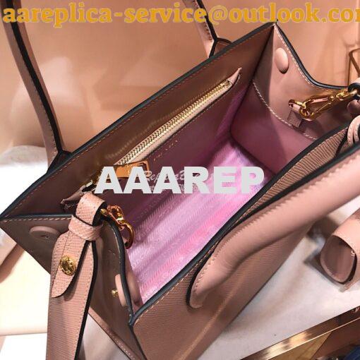 Replica Prada Monochrome Saffiano leather bag 1ba156 Powder Pink 8