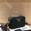 Replica Prada Calf Leather Shoulder Camera Bag 1bh082 Nude 11