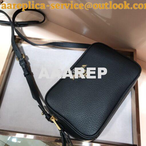 Replica Prada Calf Leather Shoulder Camera Bag 1bh082 Black 2