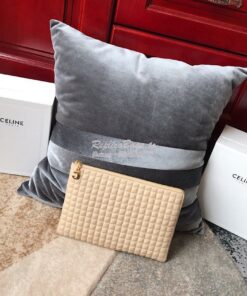 Replica Celine C Charm Pouch In Quilted Calfskin 10B813 Nude