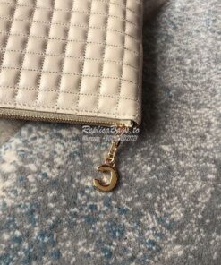 Replica Celine C Charm Pouch In Quilted Calfskin 10B813 Nude 2