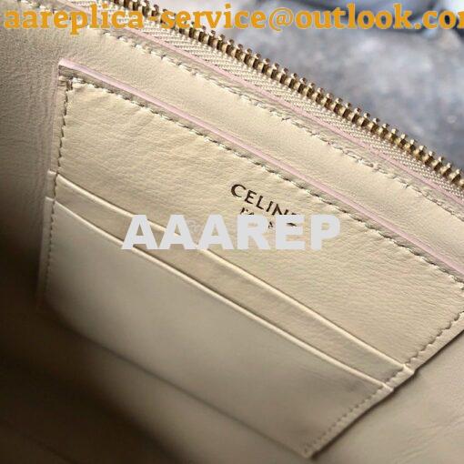 Replica Celine C Charm Pouch In Quilted Calfskin 10B813 Nude 4