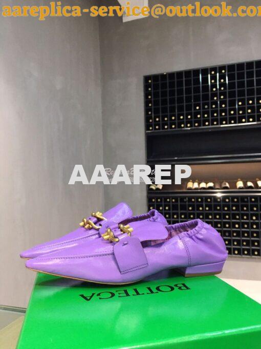 Replica Bottega Veneta BV Madame Loafers 651352 Purple 3