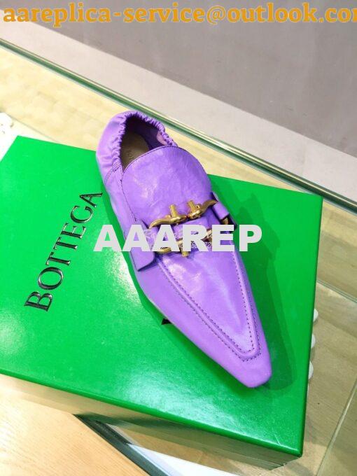 Replica Bottega Veneta BV Madame Loafers 651352 Purple 5