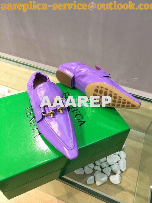 Replica Bottega Veneta BV Madame Loafers 651352 Purple 6