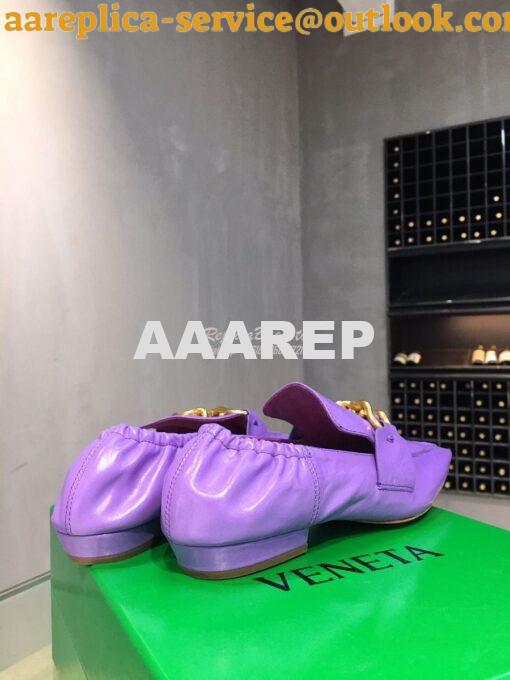 Replica Bottega Veneta BV Madame Loafers 651352 Purple 7