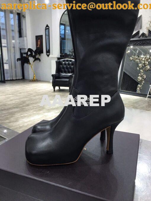 Replica Bottega Veneta BV The Bold High Boots 631934 Black 6