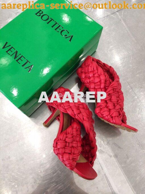 Replica Bottega Veneta BV Criss-Cross Board Sandals 632507 Red 3