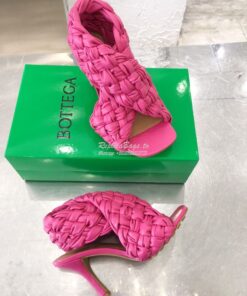 Replica Bottega Veneta BV Criss-Cross Board Sandals 632507 Fuschia