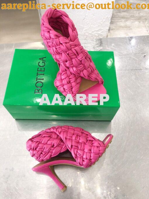 Replica Bottega Veneta BV Criss-Cross Board Sandals 632507 Fuschia