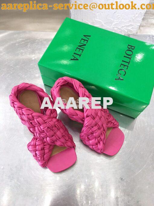 Replica Bottega Veneta BV Criss-Cross Board Sandals 632507 Fuschia 4