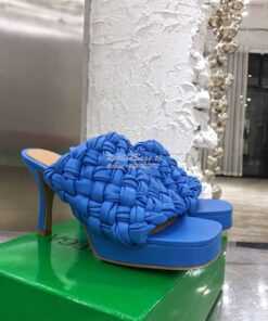 Replica Bottega Veneta BV Board Sandals 630175 Blue 2