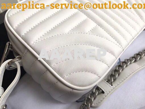 Replica Prada Diagramme leather cross-body bag 1bh083 White