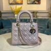 Replica Christian Dior Lady Dior Quilted in Metallic Lambskin Leather 11