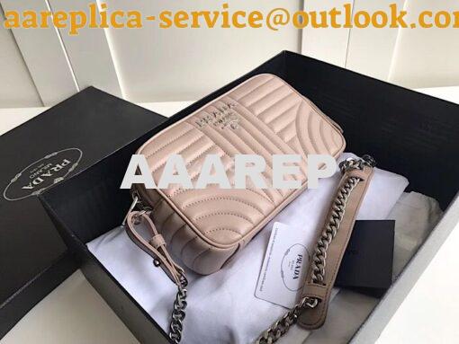 Replica Prada Diagramme leather cross-body bag 1bh083 Beige