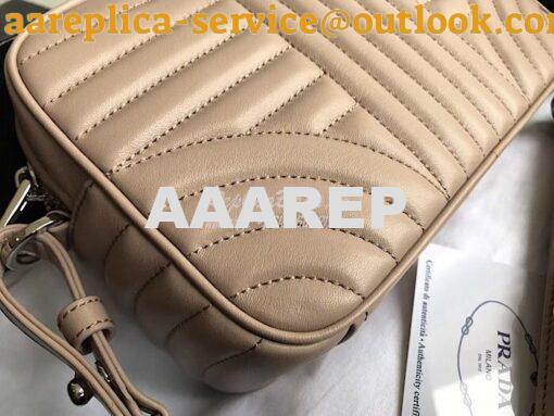 Replica Prada Diagramme leather cross-body bag 1bh083 Beige 4