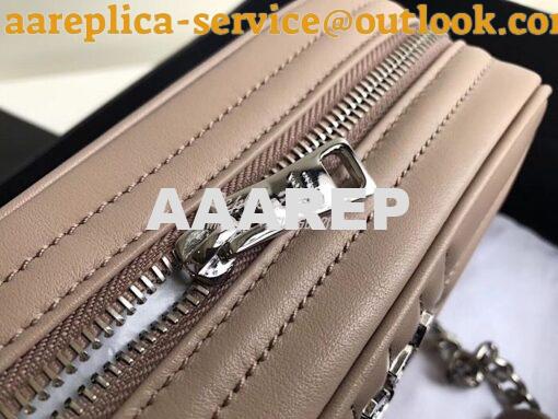 Replica Prada Diagramme leather cross-body bag 1bh083 Beige 5