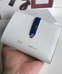 Replica Celine Strap medium/large multifunction wallet in sunlight gra