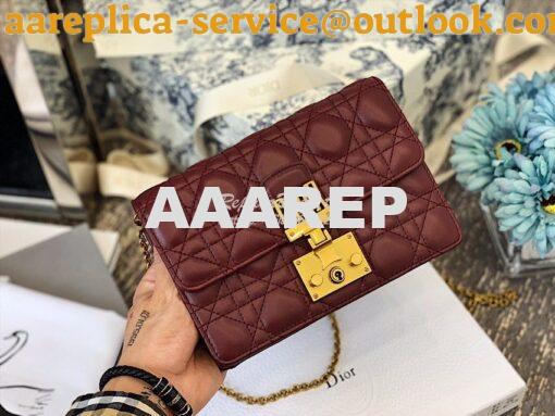 Replica Dior Dioraddict Wallet On Chain Cutch Wine 2