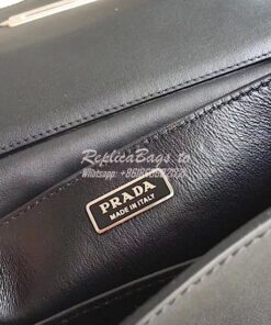 Replica Prada Cahier Small Calf Hair red Studded Shoulder Bag 1BD045