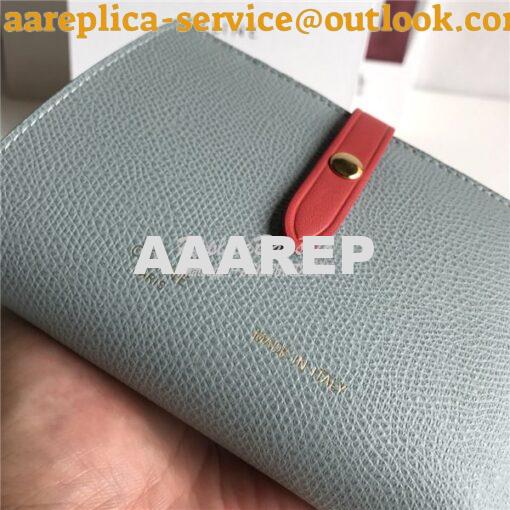 Replica Celine Strap medium/large multifunction wallet in storm graine 3