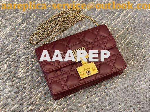 Replica Dior Dioraddict Wallet On Chain Cutch Wine 11