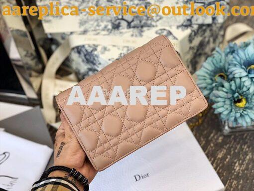 Replica Dior Dioraddict Wallet On Chain Cutch Nude 12