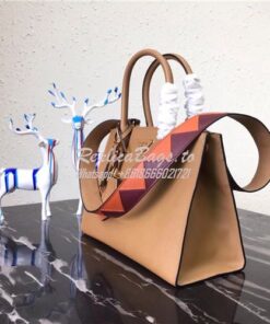 Replica Prada Paradigme light brown Bag 1ba102 2