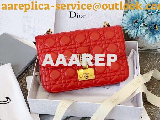 Replica Dior DiorAddict Flap Bag with with Sliding Chain in Cannage La 2