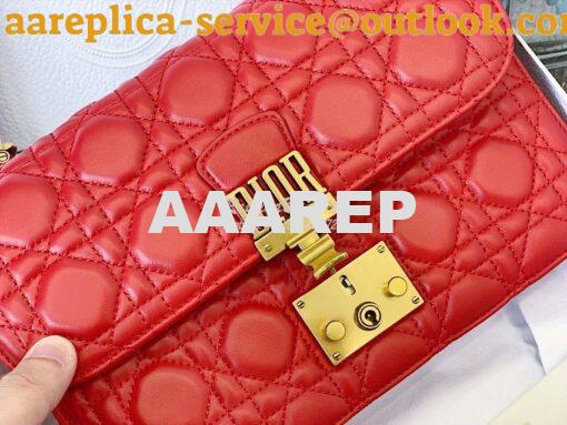 Replica Dior DiorAddict Flap Bag with with Sliding Chain in Cannage La 3