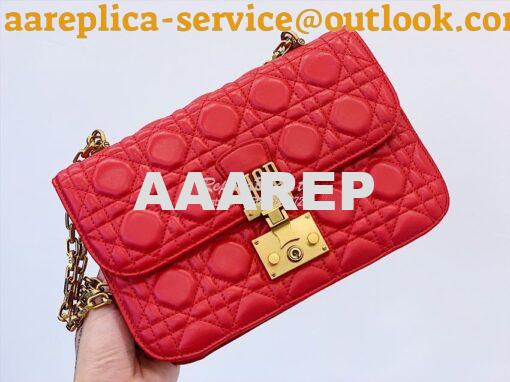 Replica Dior DiorAddict Flap Bag with with Sliding Chain in Cannage La 4