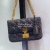 Replica Dior Saddle Bag in Python Leather Black 13