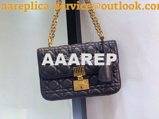 Replica Dior DiorAddict Flap Bag with with Sliding Chain in Cannage La