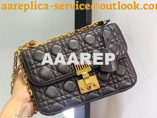 Replica Dior DiorAddict Flap Bag with with Sliding Chain in Cannage La 2