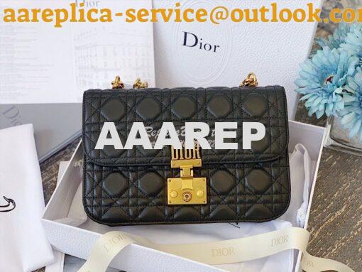 Replica Dior DiorAddict Flap Bag with with Sliding Chain in Cannage La 3