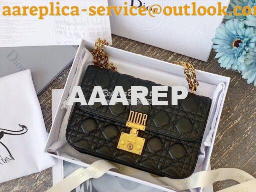 Replica Dior DiorAddict Flap Bag with with Sliding Chain in Cannage La 4