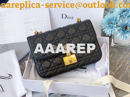 Replica Dior DiorAddict Flap Bag with with Sliding Chain in Cannage La 5