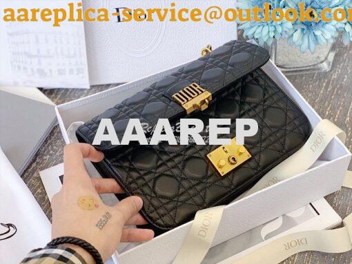 Replica Dior DiorAddict Flap Bag with with Sliding Chain in Cannage La 8