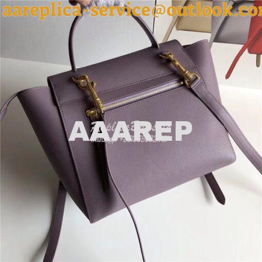 Replica Celine Belt Bag In Purple Grained Calfskin 2 sizes 6