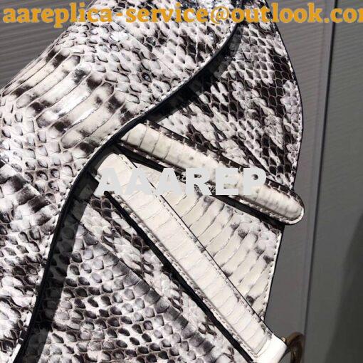 Replica Dior Saddle Bag in Python Leather T3 3