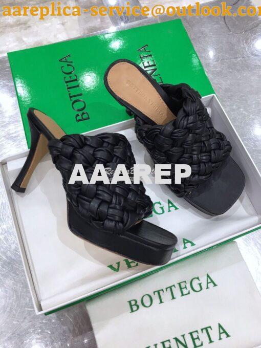 Replica Bottega Veneta BV Board Sandals 630175 Black