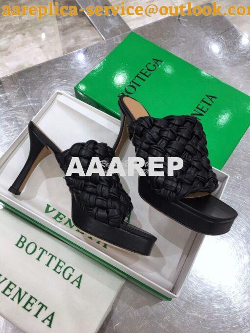 Replica Bottega Veneta BV Board Sandals 630175 Black 3